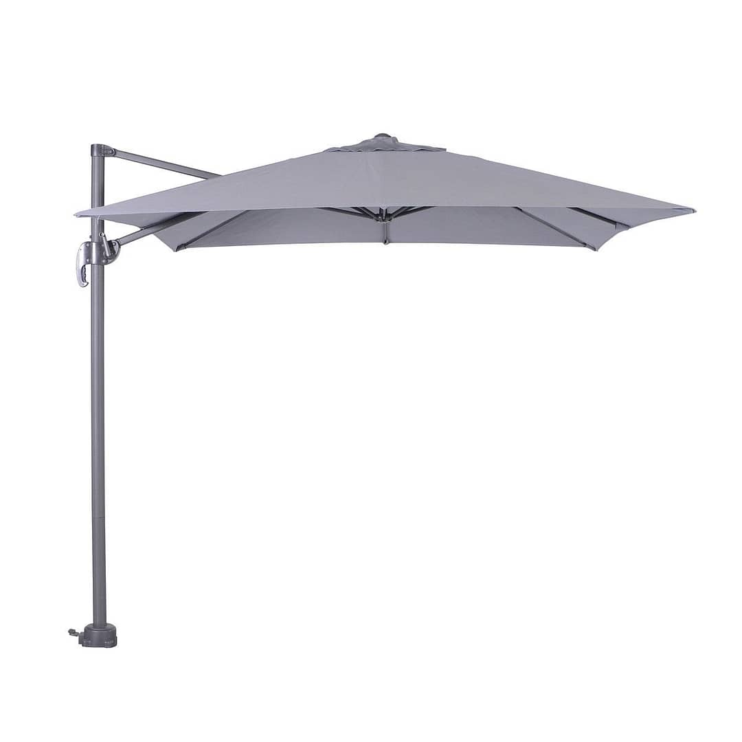 Garden Impressions Hawaii parasol S 250x250 - carbon black/ licht grijs