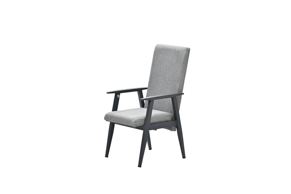 Garden Impressions Foggia verstelbare fauteuil -  carbon black - sand