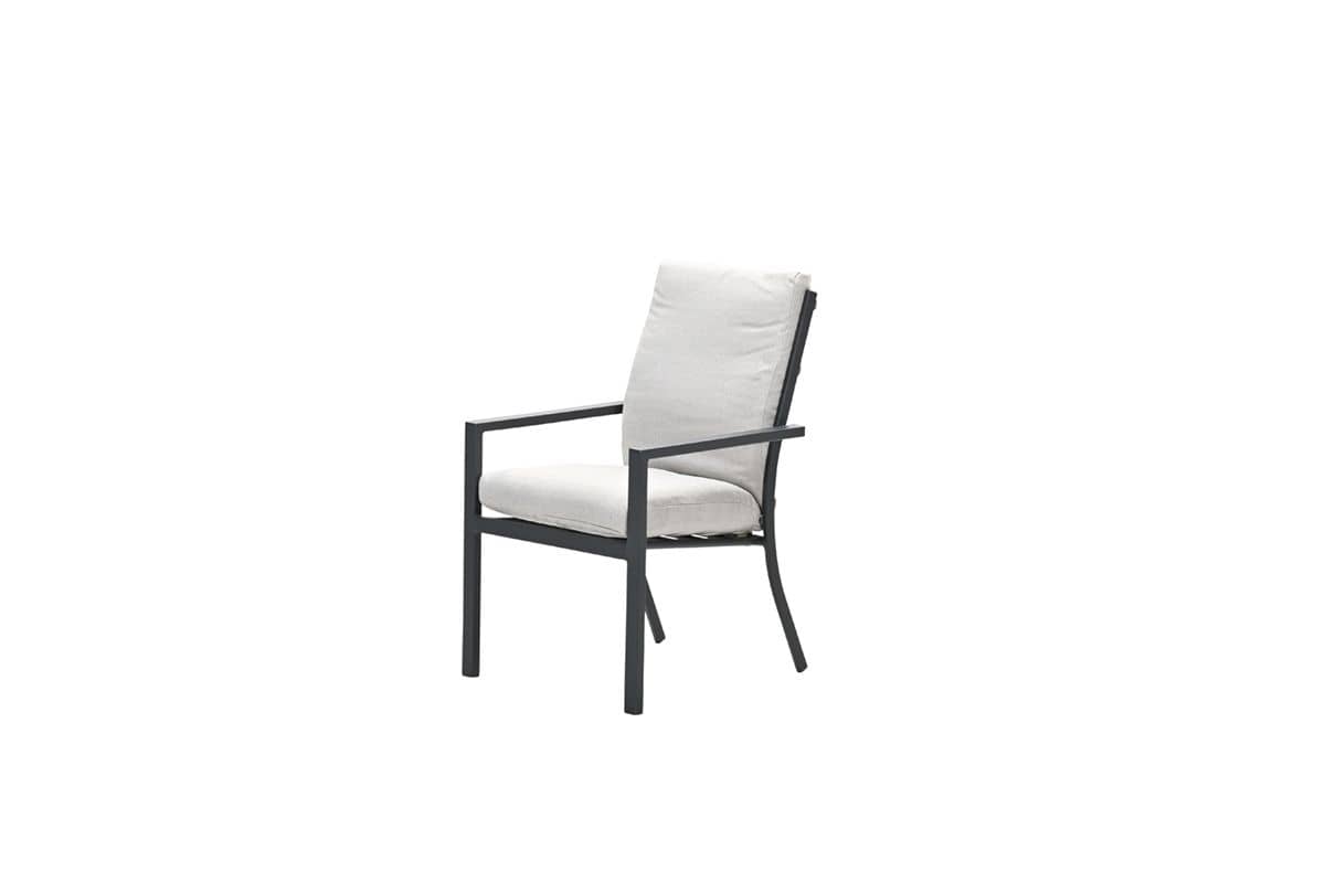 Garden Impressions Sergio dining fauteuil - carbon black - desert sand