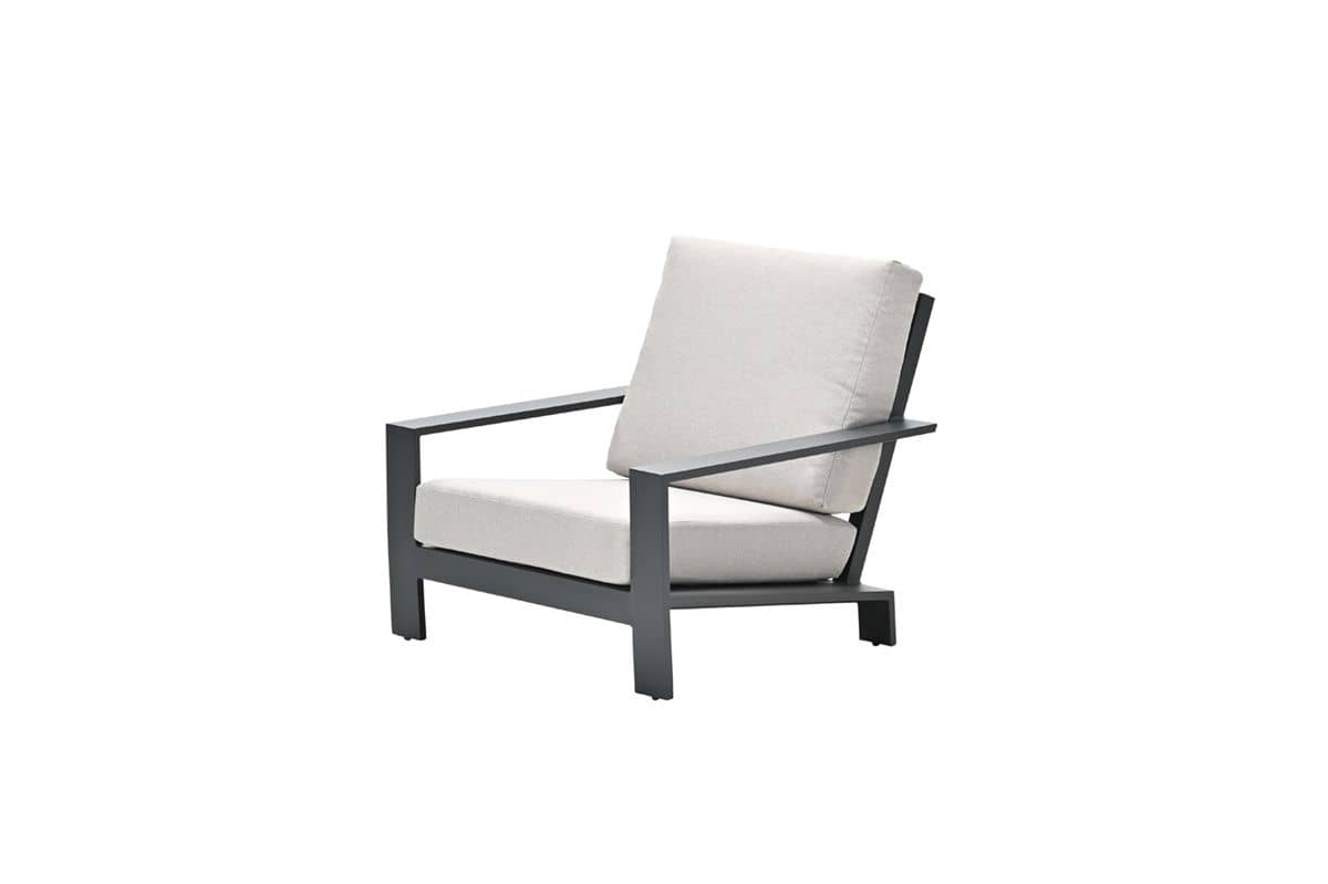 Garden Impressions Lincoln loungefauteuil - carbon black - desert sand