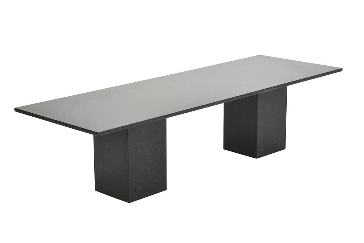 Studio 20 Viking tafel 240x100x3cm - diamond black satinado, K35x35