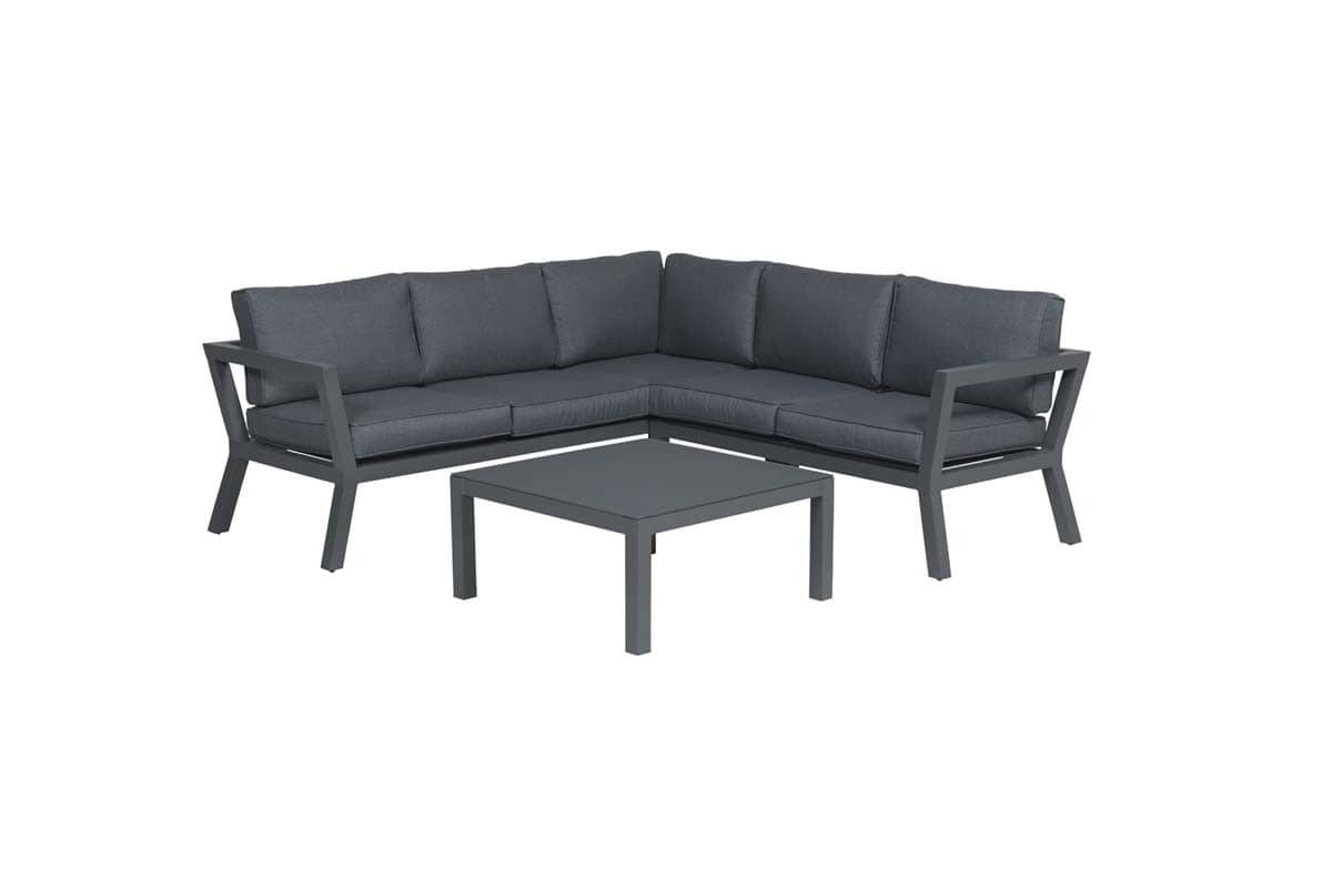 Garden Impressions Colorado loungeset 3-delig - carbon black/ reflex black