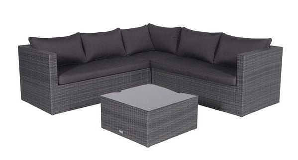 Garden Impressions Montana loungeset - 4-delig - earl grey - dark antracite