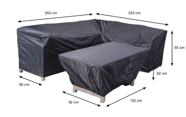 Garden Impressions Coverit lounge/dining beschermhoes - 253/223x80xH65 & 152x92xH62