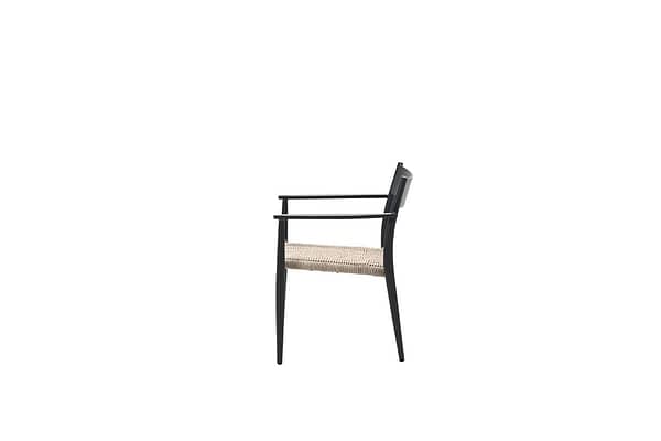 Garden Impressions Richmond dining fauteuil - carbon black - natural - Afbeelding 2