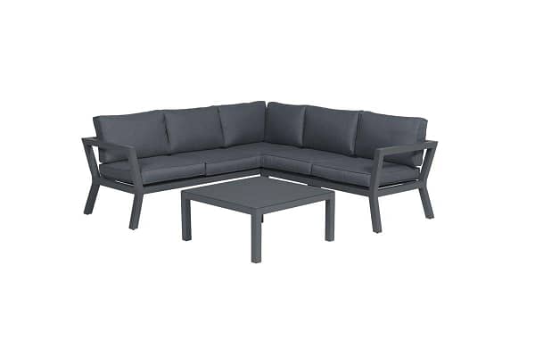 Garden Impressions Colorado loungeset 3-delig - carbon black/ reflex black