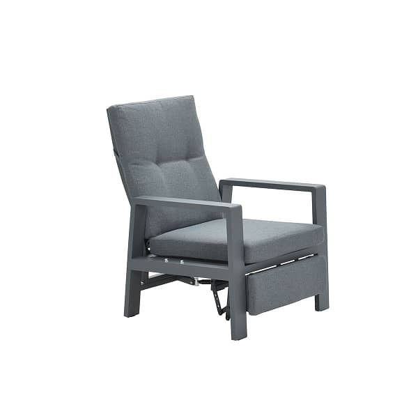 Garden Impressions Captain relax fauteuil - carbon black/ mystic grey