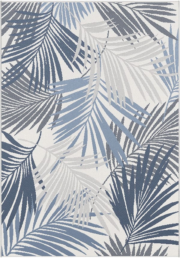 Garden Impressions Naturalis karpet - 200x290 cm - palm leaf blue