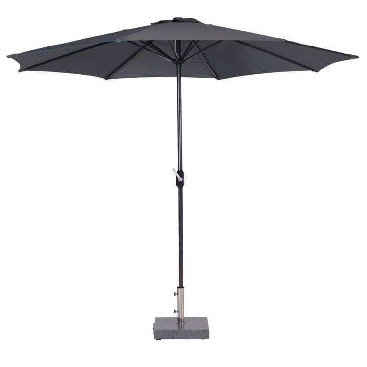 Garden Impressions Lotus parasol Ø300 - carbon black/ donker grijs