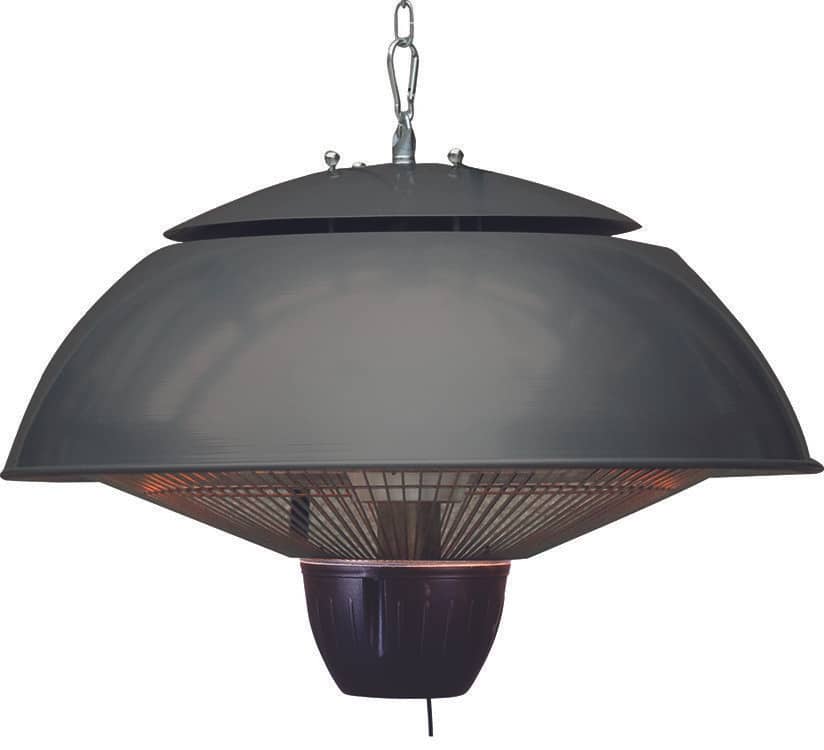 Garden Impressions Bordeaux hangende heater 43CM - carbon black / 1500W