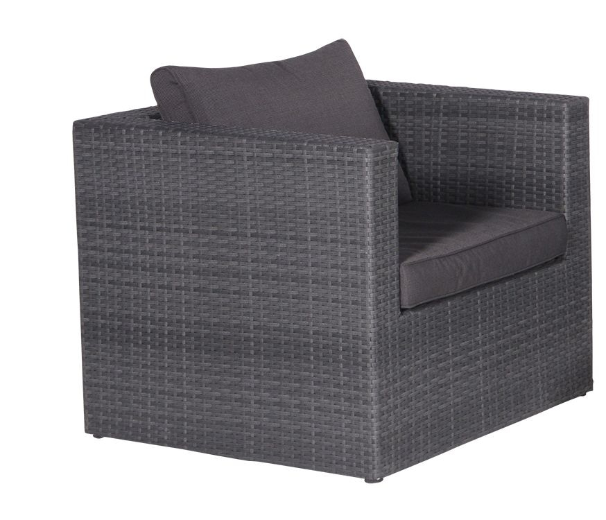 Garden Impressions Montana lounge fauteuil - earl grey- dark antraciet